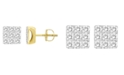 Macy's Men's Diamond (1/4 ct. t.w.) Earring Set in 10k Yellow Gold